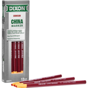 Phano China Markers, Crimson Red, Pack of 12