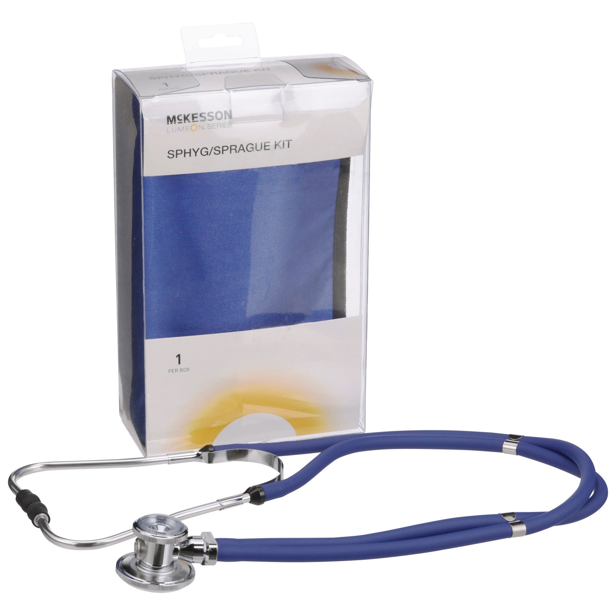 McKesson Lumeon™ Aneroid Sphygmomanometer/Sprague Kit, Blue