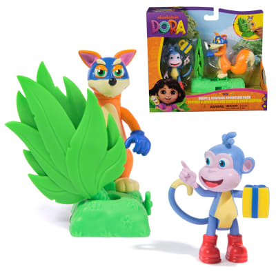 Dora, Coffret d'aventure Une surprise pour Chipeur, avec figurines Babouche et Chipeur et 2 accessoires, jouets pour filles et garçons, à partir de 3 ans