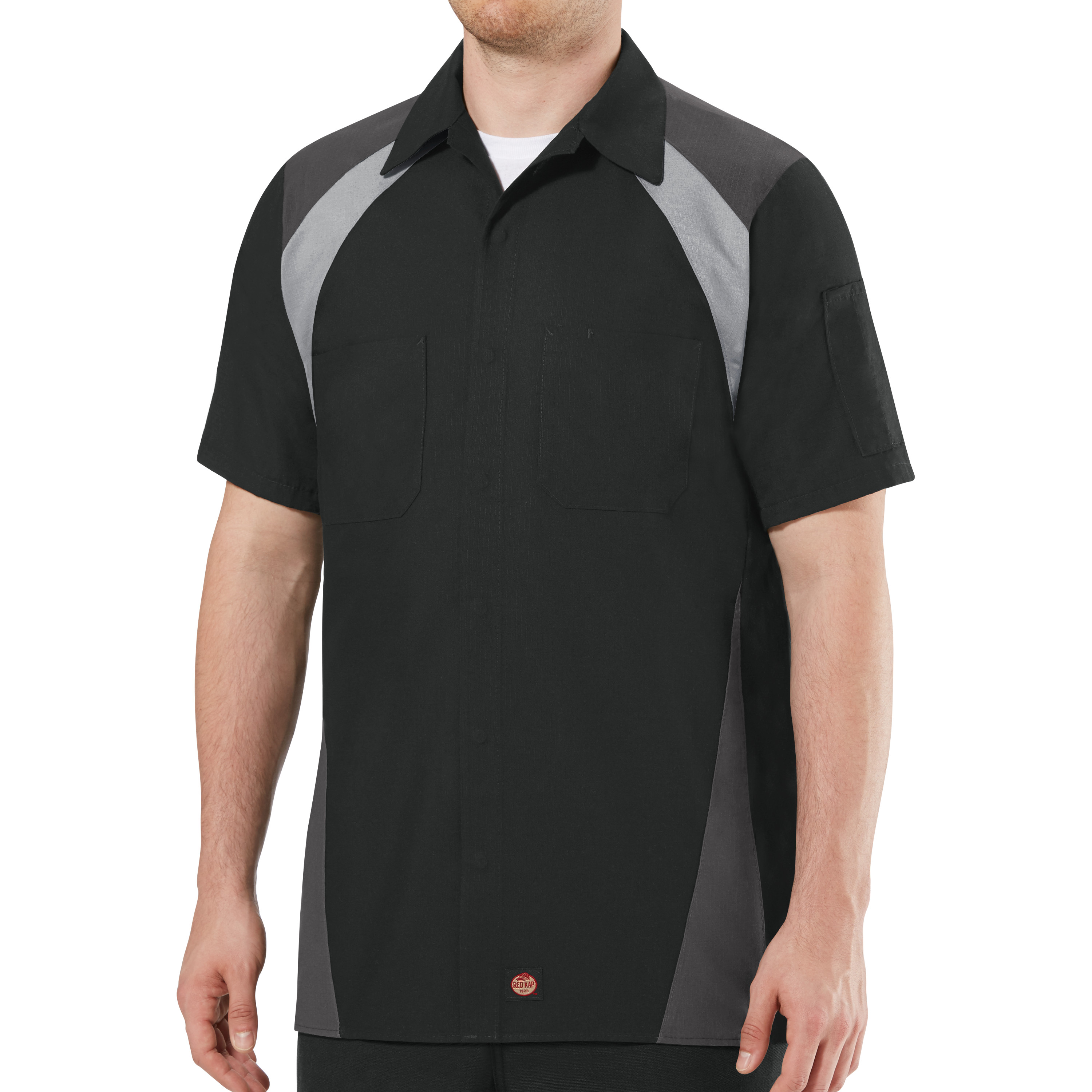 Camisa de tienda tricolor de manga corta Red Kap para hombre - Imagen 10 de 16