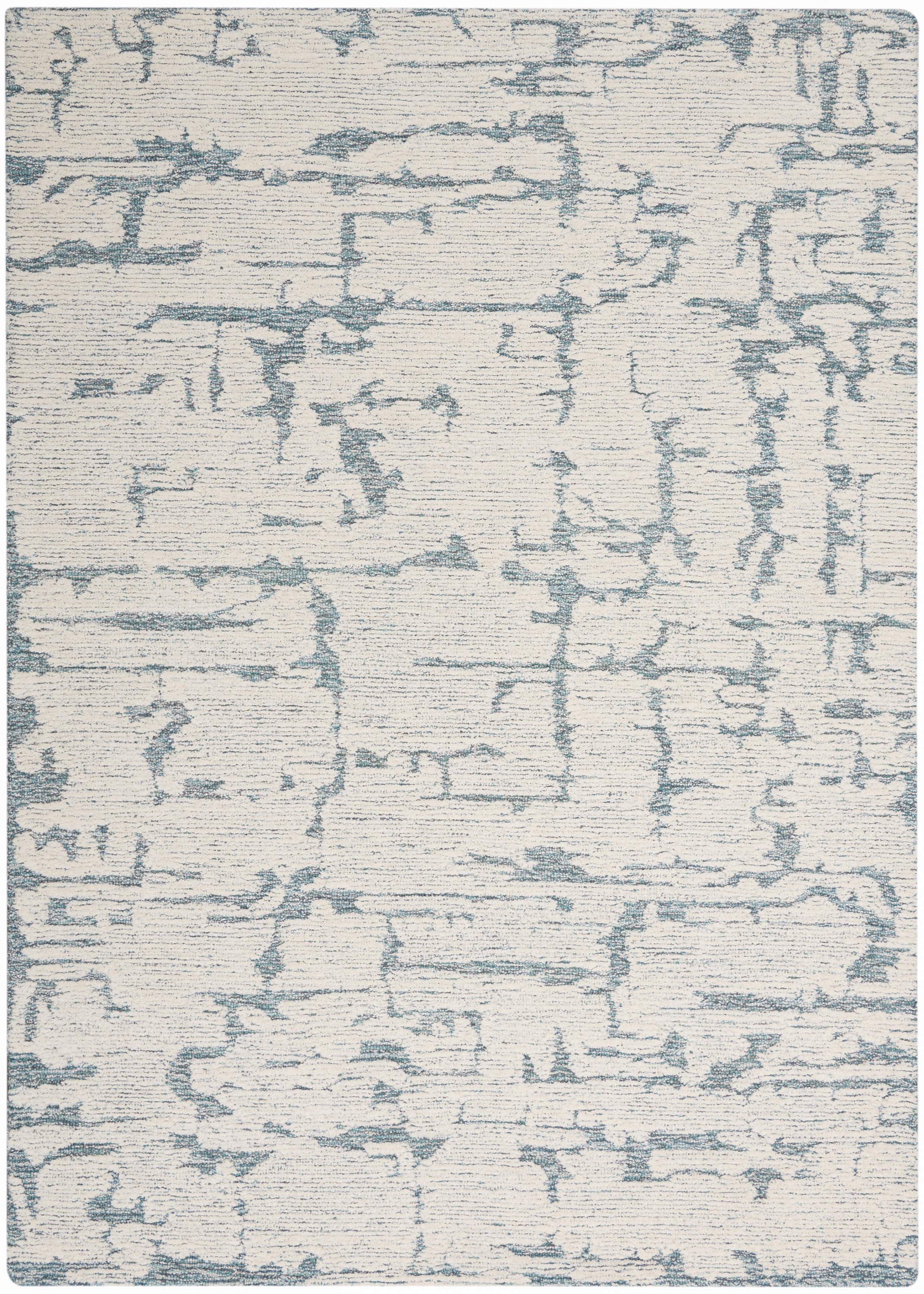 Calvin Klein CK009 Sculptural 5'3" x 7'3" Teal Modern Indoor Rug