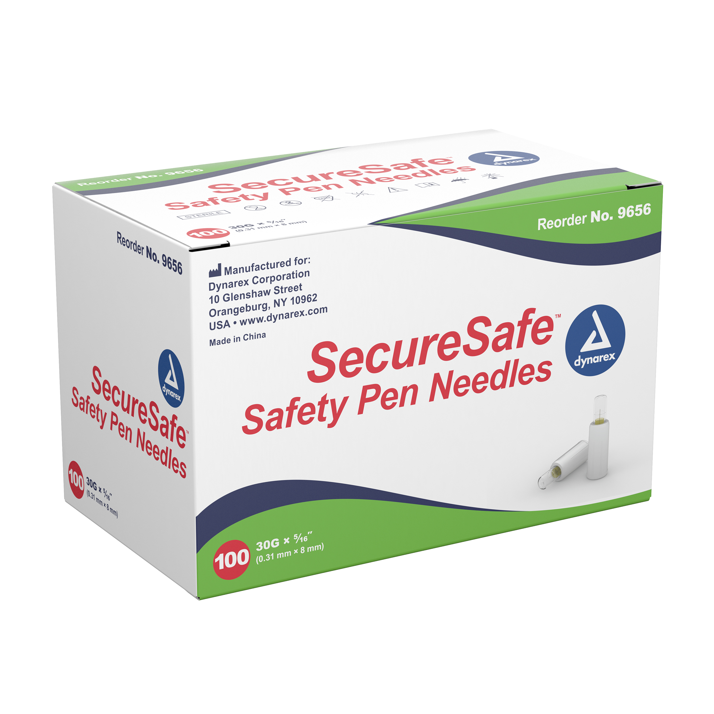 SecureSafe™ Safety Pen Needle 30G - 8mm