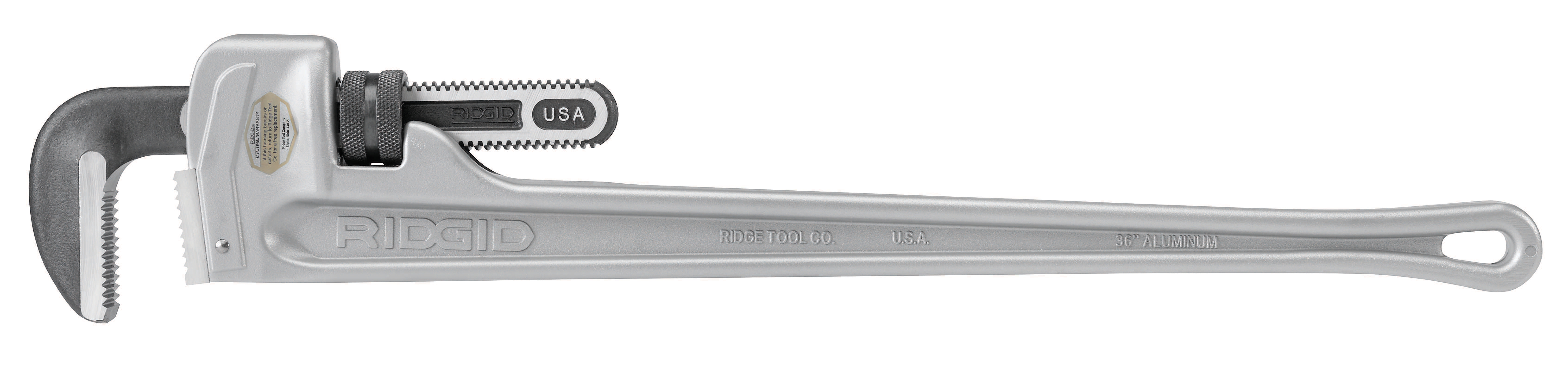 18" Aluminum Straight Pipe Wrench - Image 8