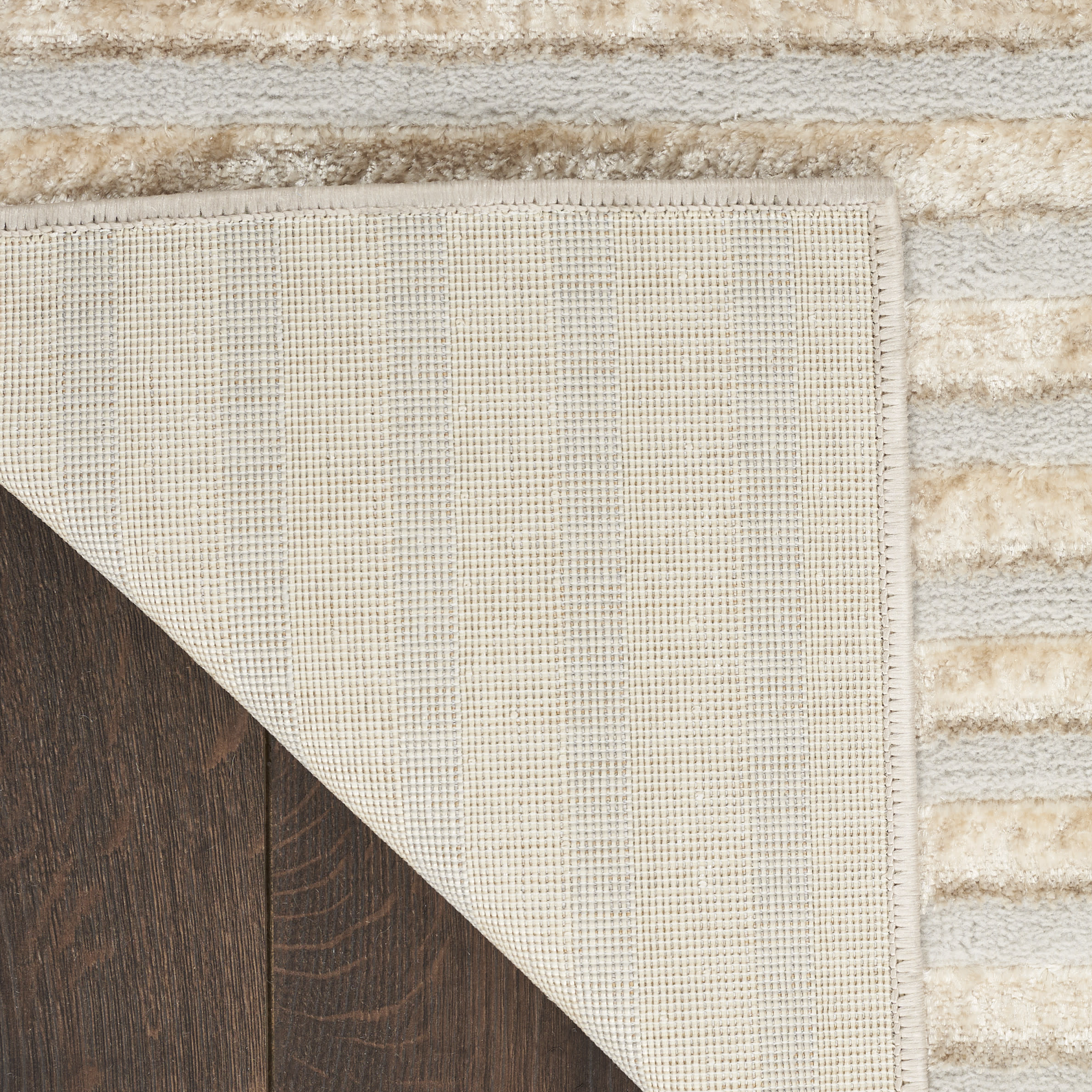 Nourison Splash 9' x 12' Beige Silver Modern Indoor Rug
