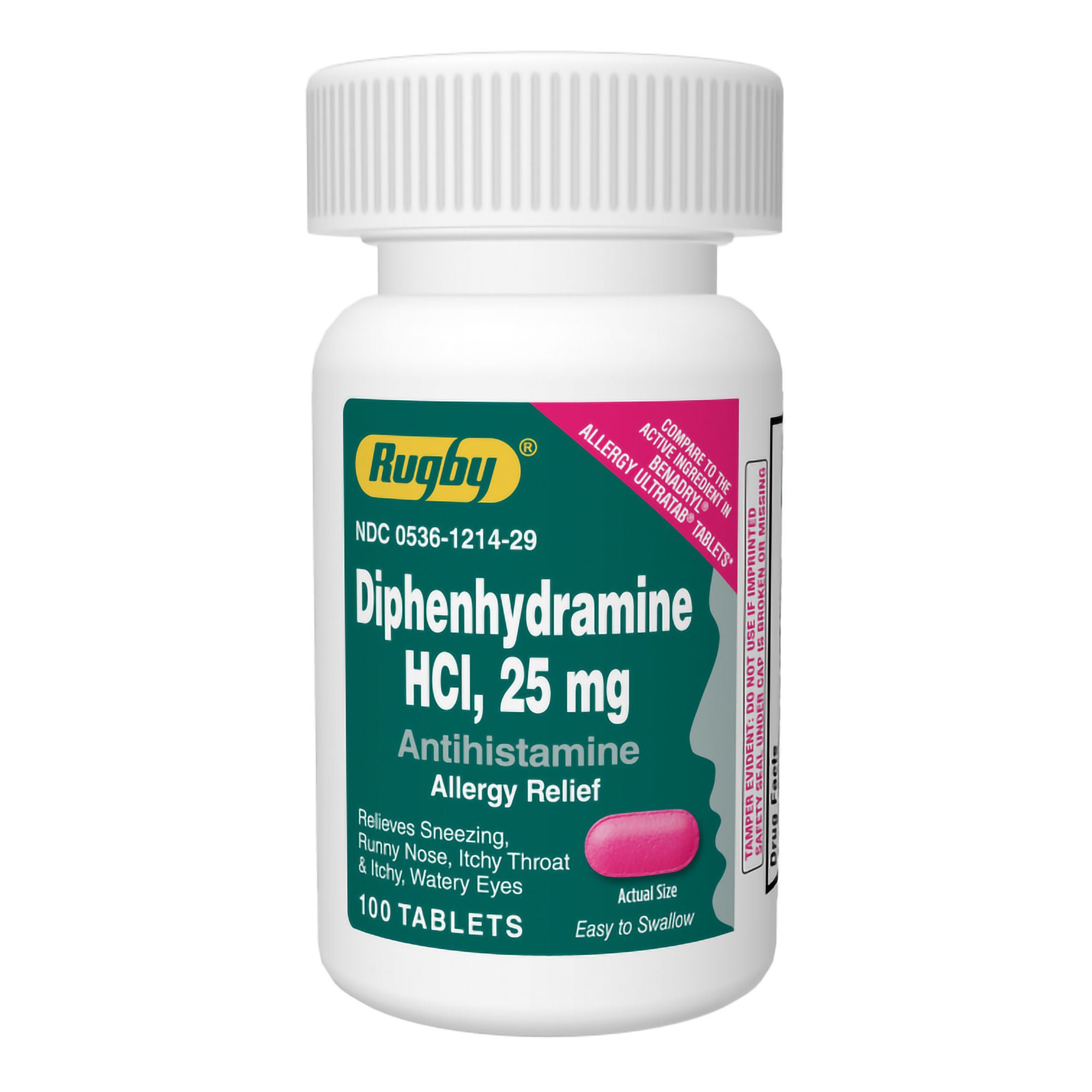 Rugby® Diphenhydramine Antihistamine Allergy Relief