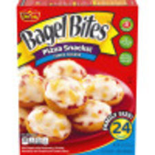Bagel Bites Three Cheese Mini Bagel Pizza Snacks, 24 ct Box