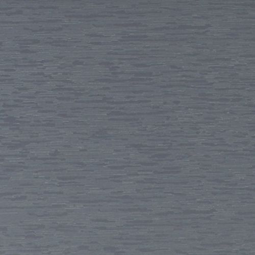 Gray-blue textured fabric swatch displaying subtle horizontal striations and grain; lies flat under even, diffuse lighting in a close-up, neutral studio context.