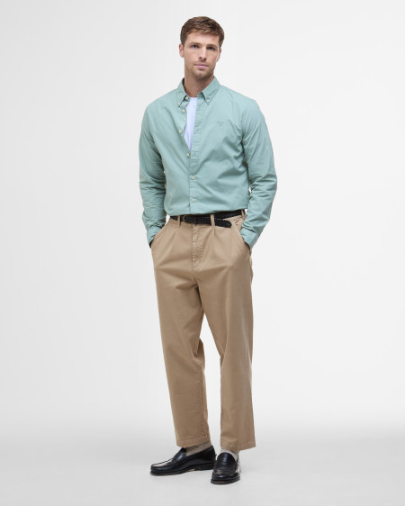 Garment Dyed Tailored Long-Sleeved Shirt
