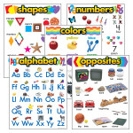 TREND Kindergarten Basic Skills Learning Charts Combo Pack, Set of 5 T-38920