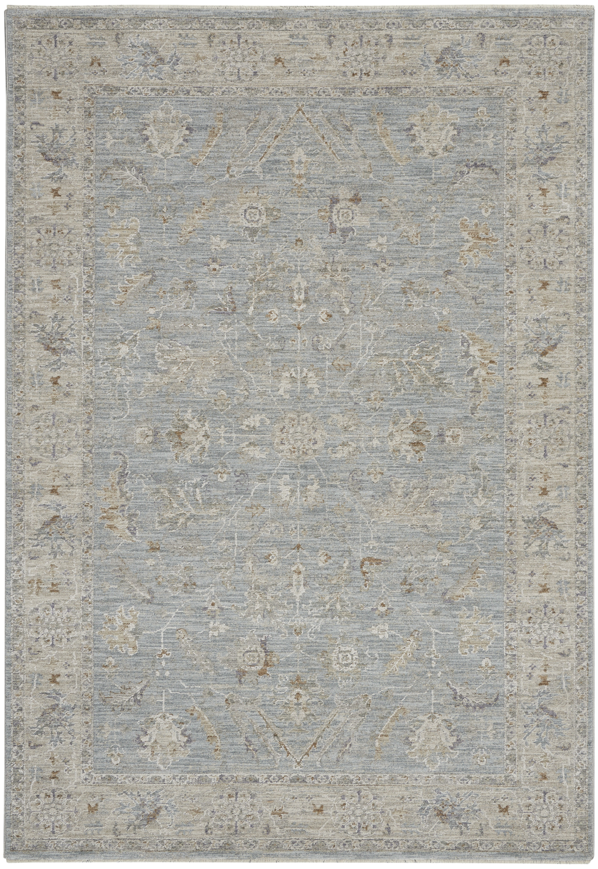 Nourison Infinite 3'11" x 5'11" Blue Vintage Indoor Rug