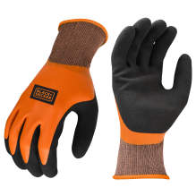 BLACK+DECKER BD518 Full Dip Waterproof Latex Work Glove
