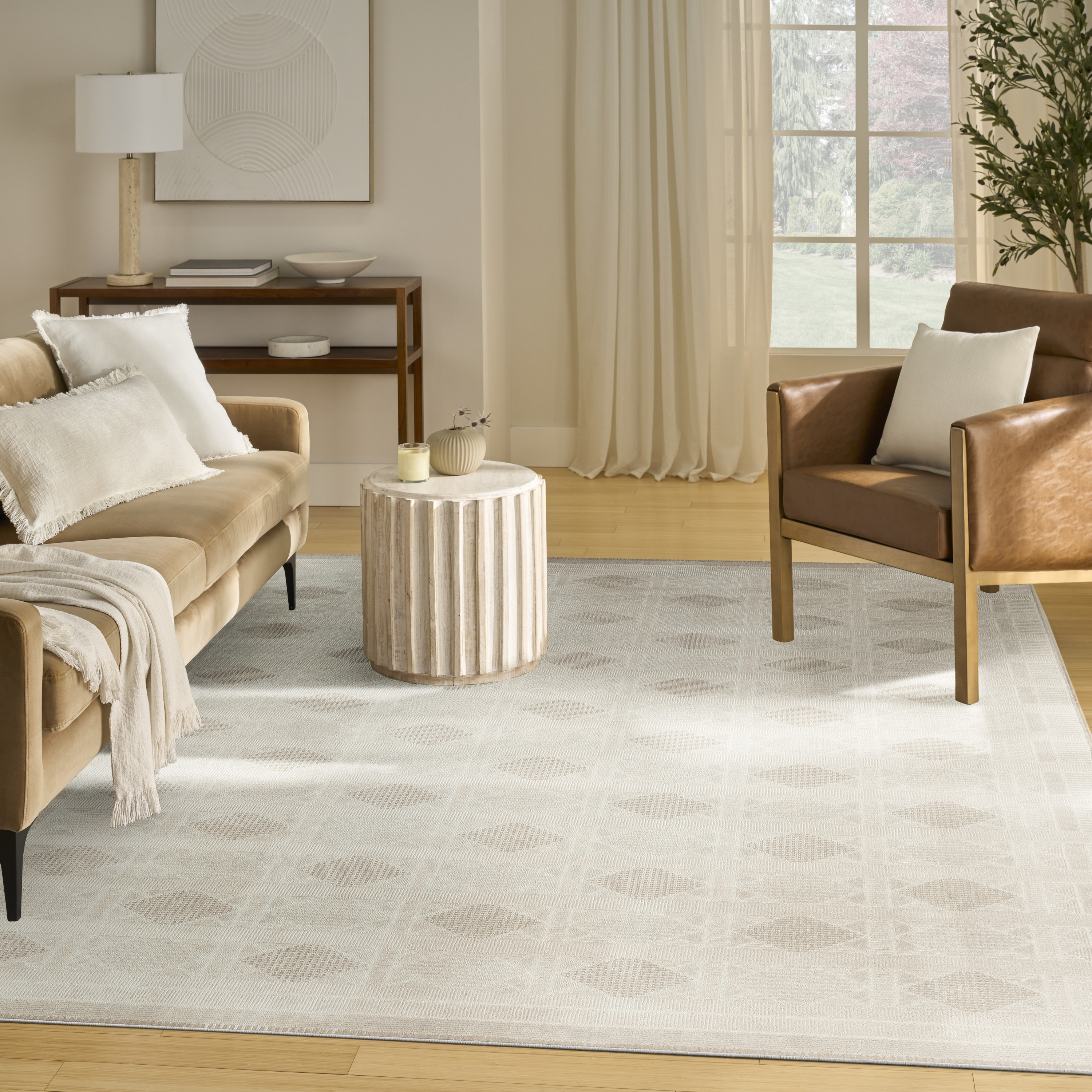 Nourison Nordic 8' x 10' Ivory Beige Modern Indoor Rug