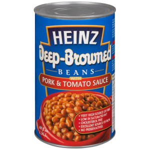 HEINZ Beans Deep Brown Beans Pork 1.36L 12 image