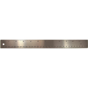 Stainless Steel Ruler, 12"