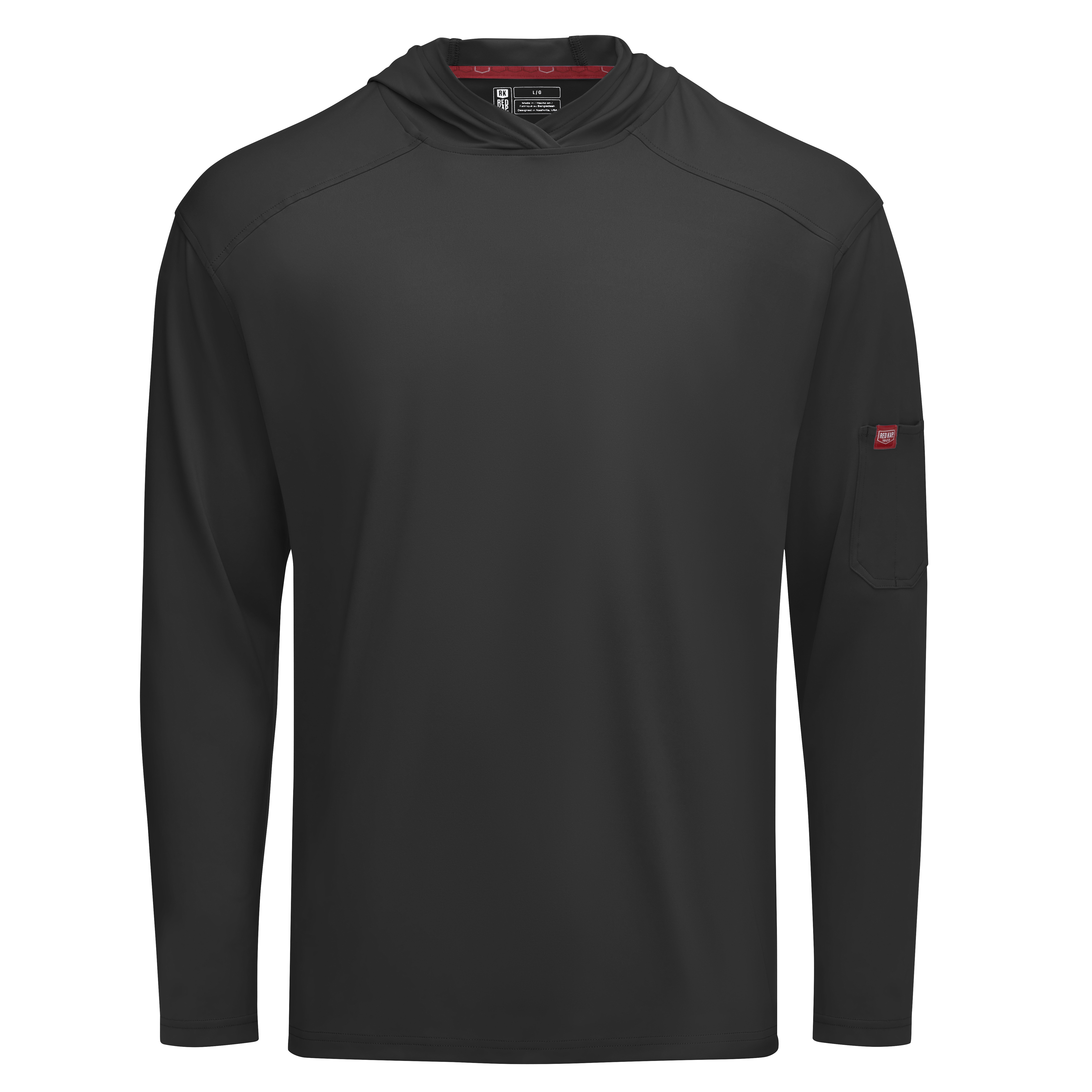 Men‘s Sun Protection Pullover Hoodie-Red Kap