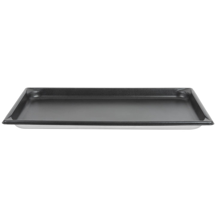 Full-size 1 ¼-inch-deep Super Pan V® stainless steel steam table pan with Steel Coat x3™ nonstick coating