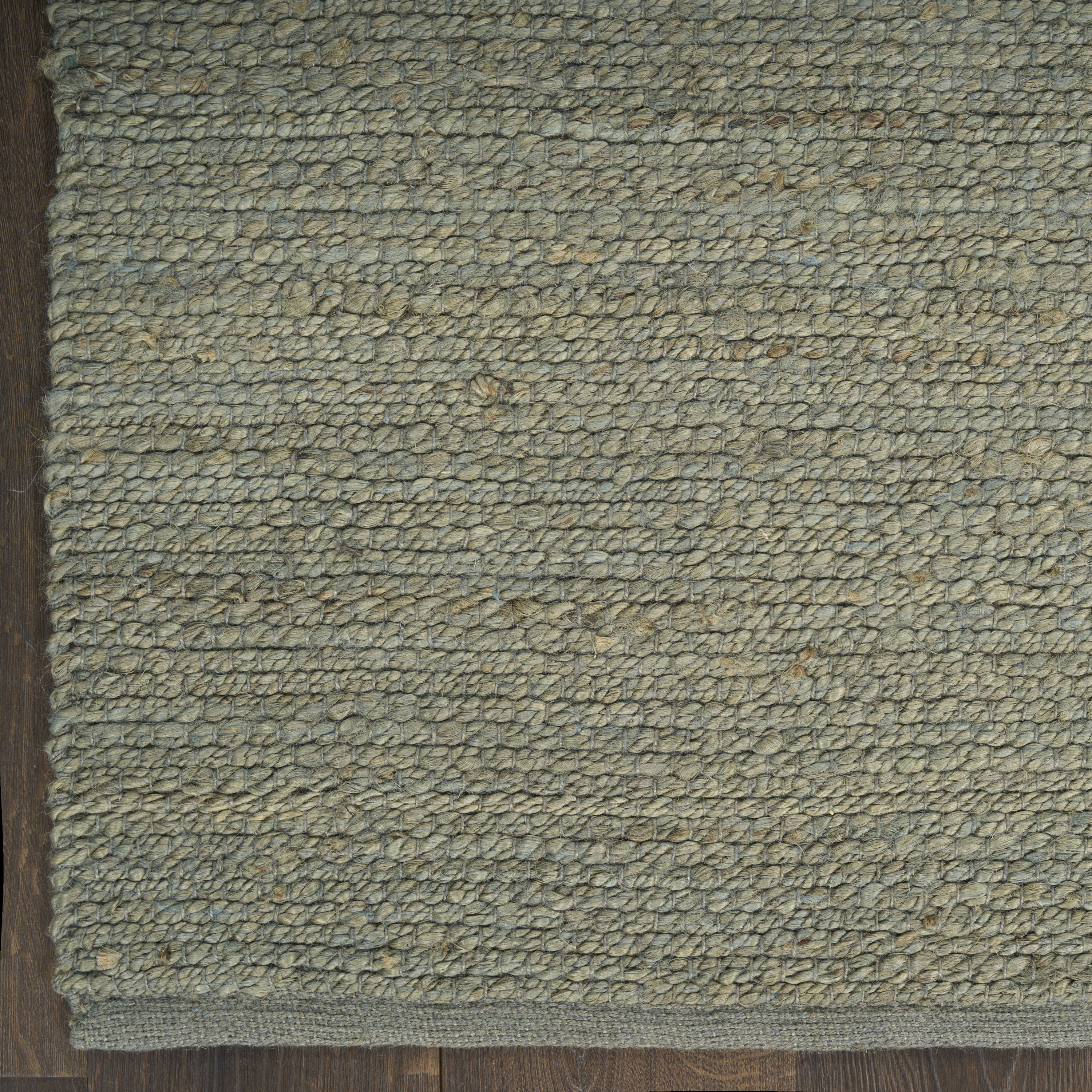 Nourison Natural Jute 6' x 9' Sage Farmhouse Indoor Rug