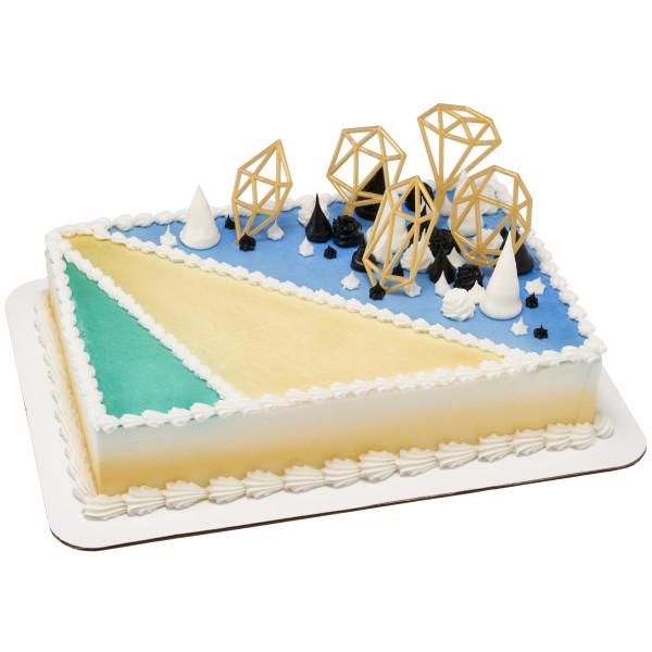 Gold Geometric Cake Kit