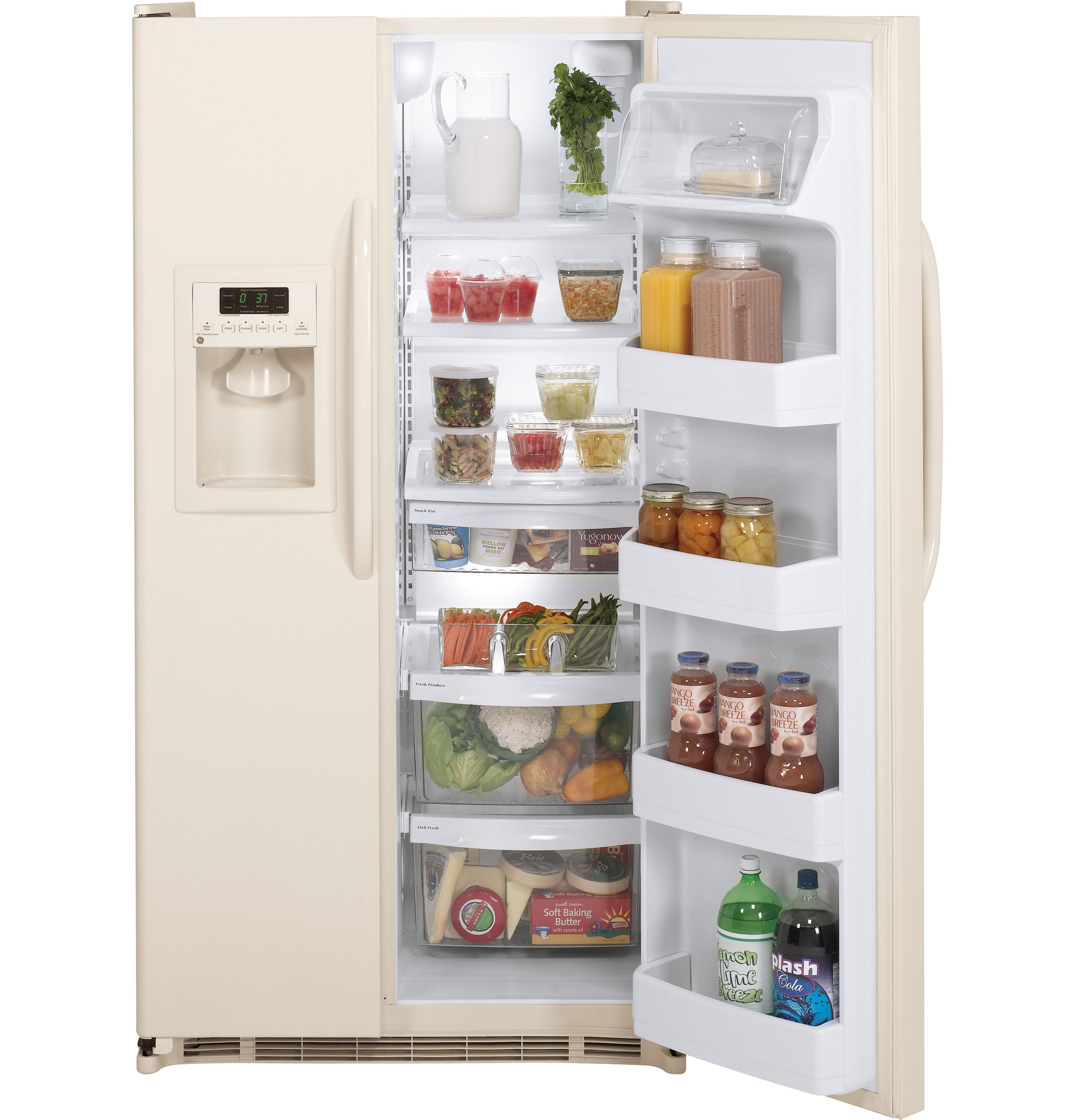 GE® ENERGY STAR® 21.9 Cu. Ft. Side-By-Side Refrigerator with Dispenser
