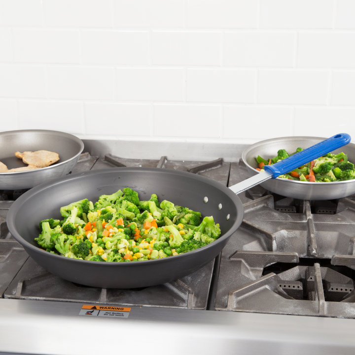 14-inch Wear-Ever® fry pan with HardCoat® strength coating and Cool Handle® silicone handle