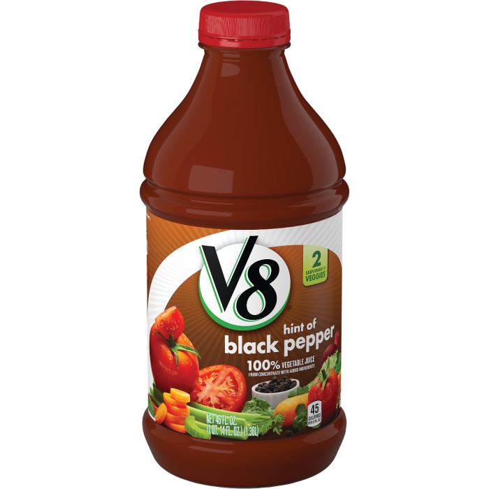 Hint of Black Pepper 100 Vegetable Juice V8® Fruit and Vegetable Juices