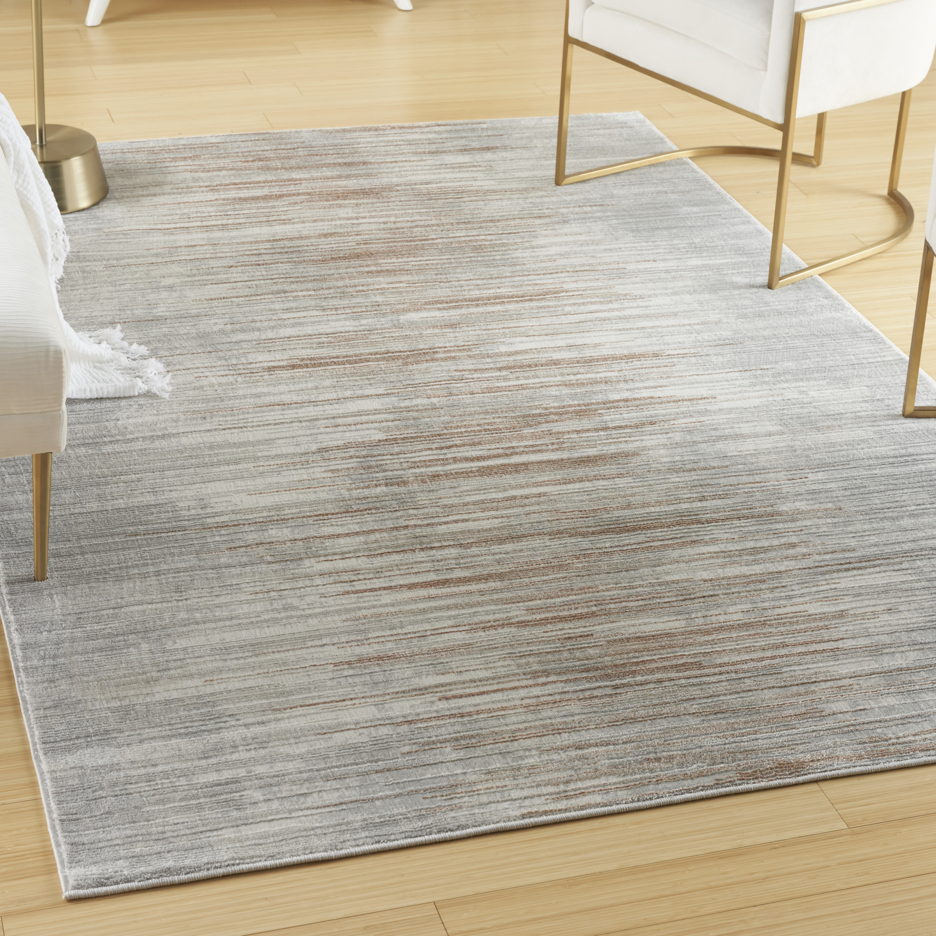 Nourison Home Texture 7'10" x 9'10" Ivory Grey Modern Indoor Rug