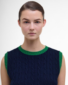 Barbour The Edit by Alexa Sammie Sweater Vest Nero Navy