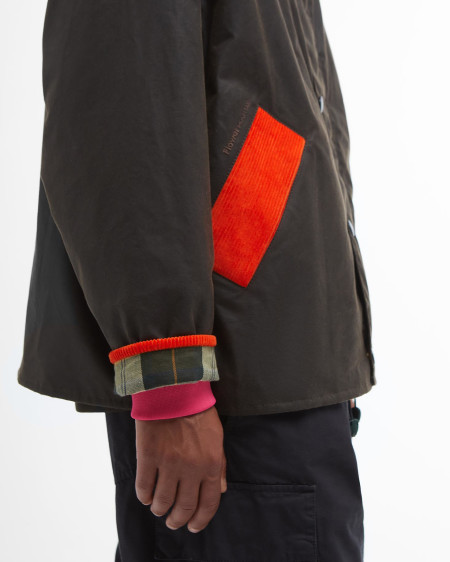 Barbour x Flower Mountain Oversized Transport Waxed Jacket