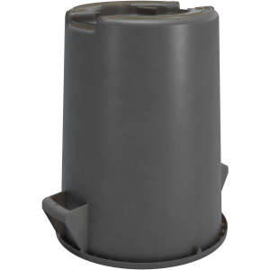 Carlisle, Bronco, 32 gal, Resin, Gray, Round, Receptacle