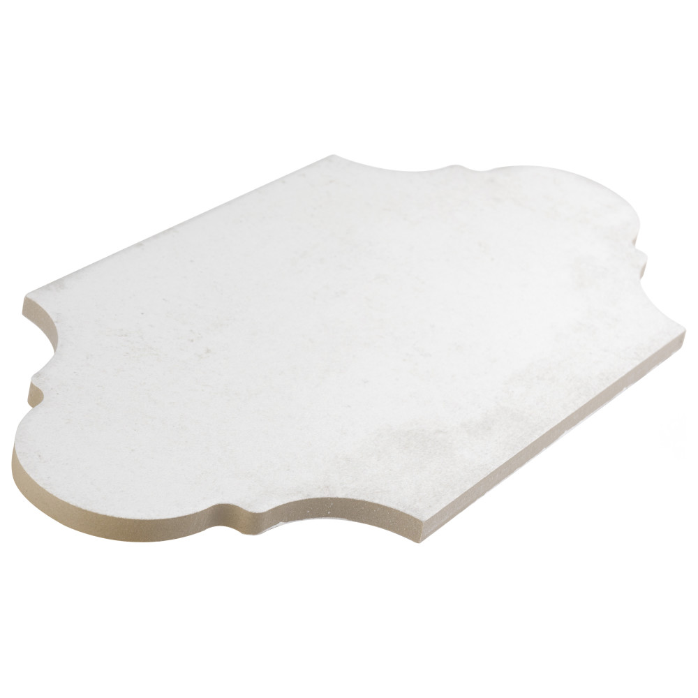 Alhama Provenzal White 6-1/4 in. x 12-3/4 in. Porcelain Floor and Wall Tile