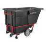 Rubbermaid Commercial, BRUTE Heavy Duty, Tilt Truck, 27 cu ft, Black