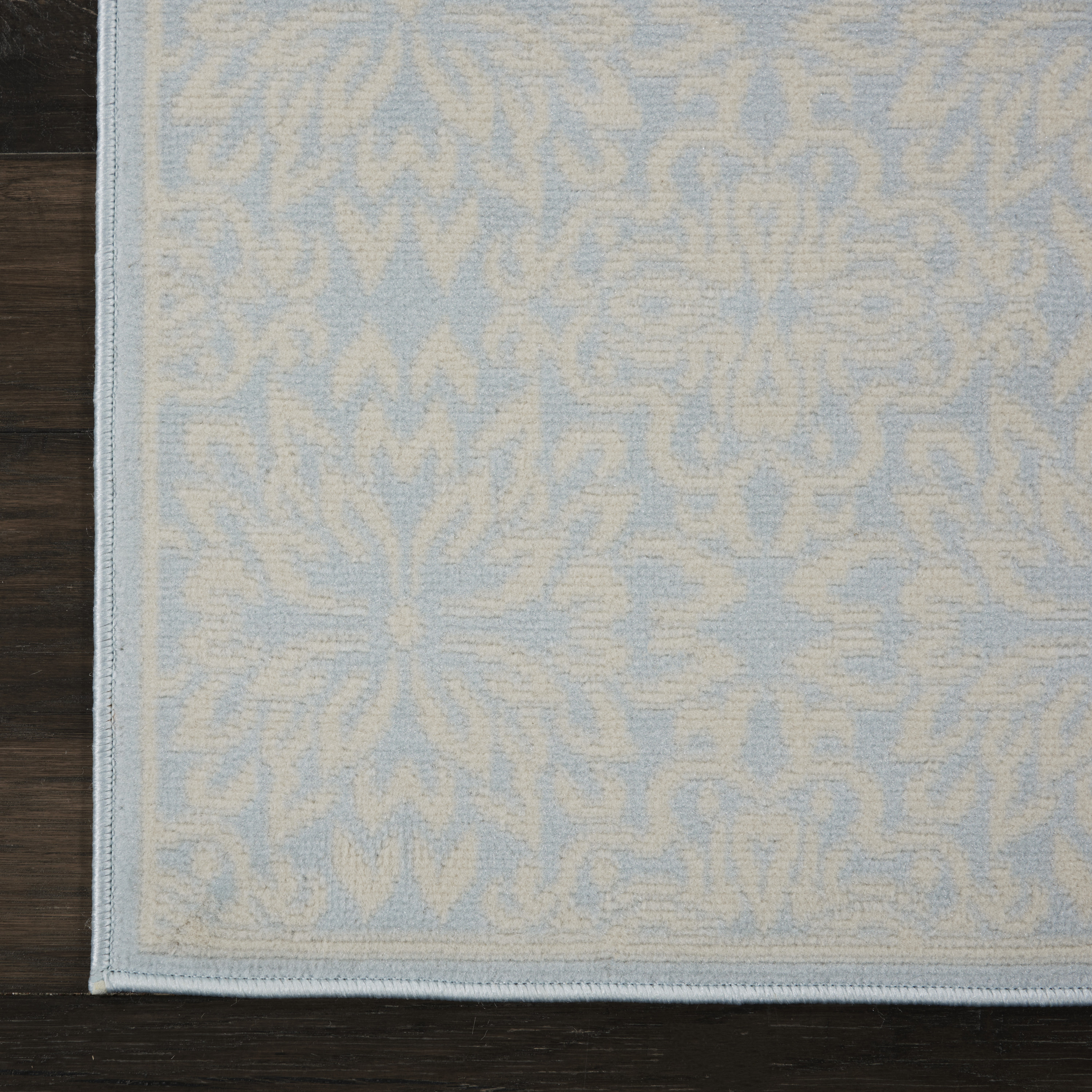 Nourison Jubilant 2' x 4' Ivory Light Blue Farmhouse Indoor Rug