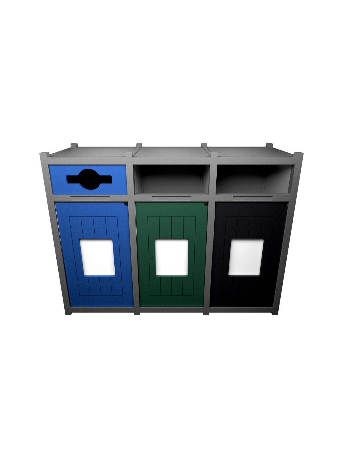 VISION – Triple – Unit – Mixed-Full-Full – Grey-Blue-Green-Black