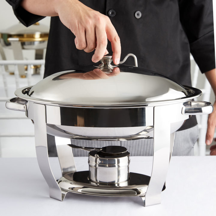 4-quart Orion® oval chafer with liftoff cover