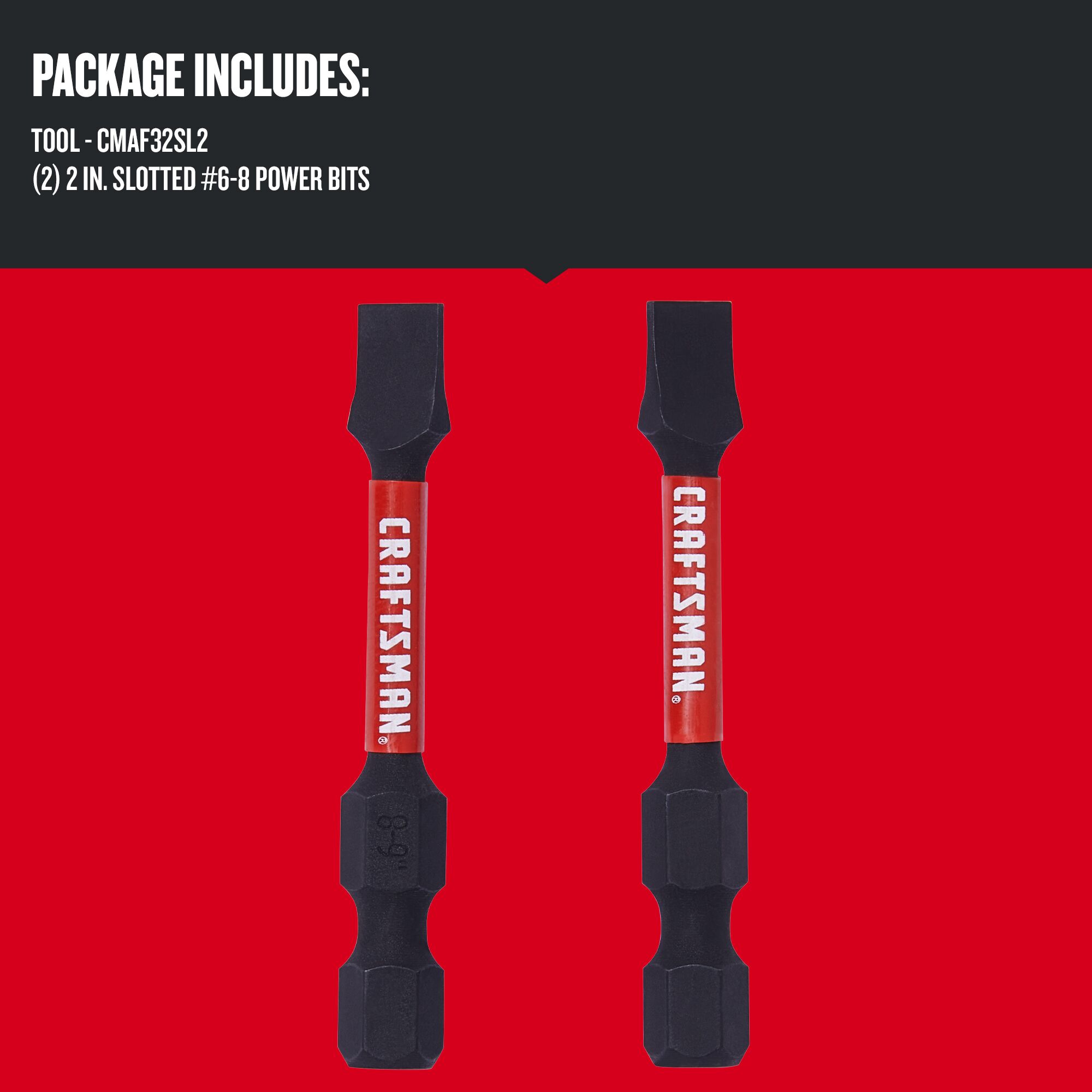 Graphic of CRAFTSMAN Screwdrivers: Bits highlighting product features