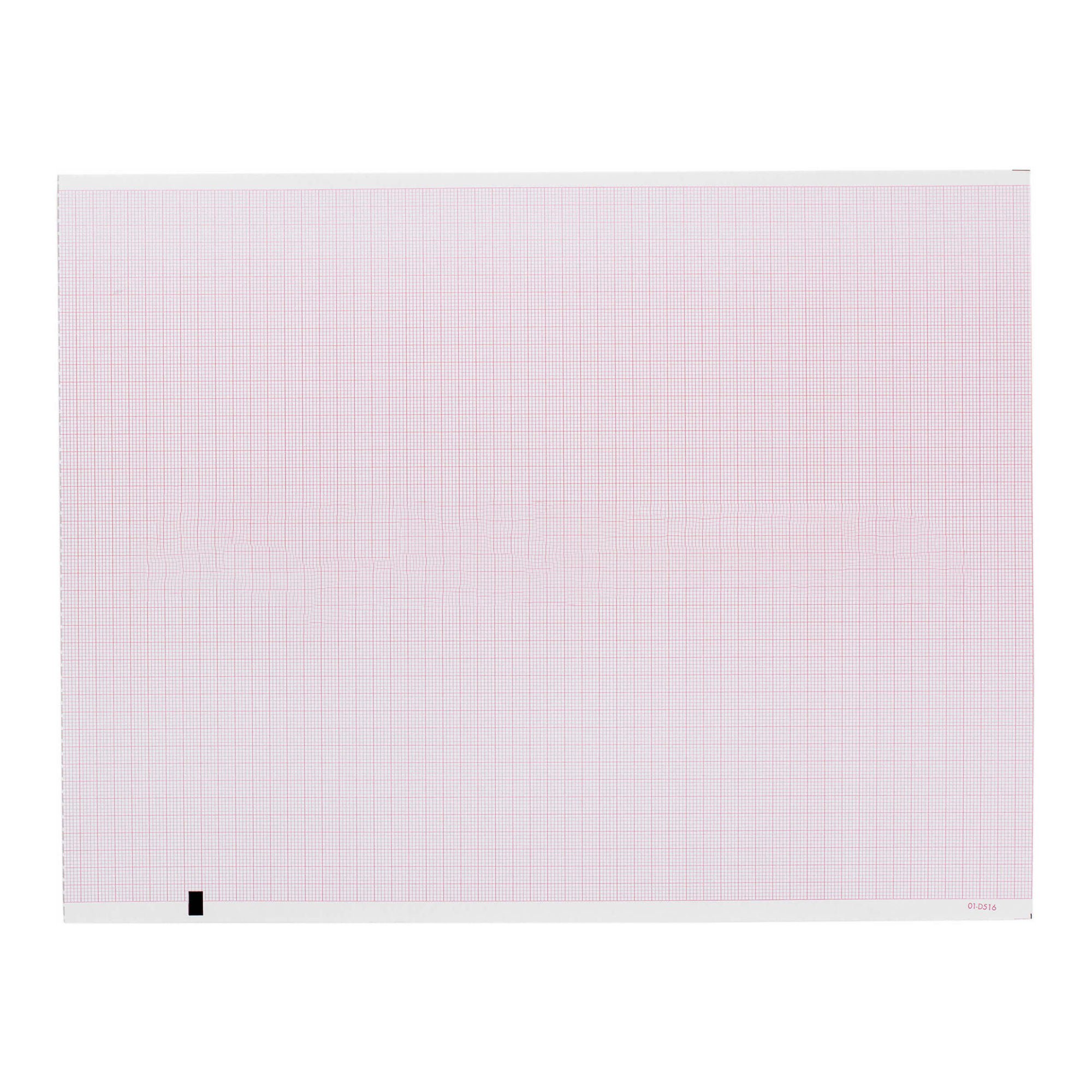 Recording Chart Paper Mortara Z-Fold Red Grid
