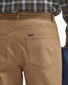 Washed Stretch Regular Trousers Stone