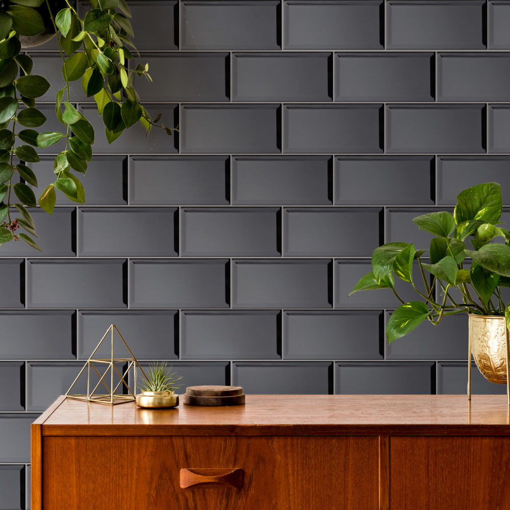 Sample – Santorini Biselado Nero Ceramic Wall Tile