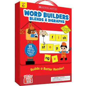 Little Red Tool Box: Word Builders Phonics Tiles: Blends, Digraphs & More