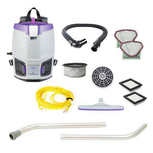 ProTeam, GoFit 3 w/Two Piece Wand and Xover Tool, 14", Backpack Vacuum
