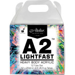 Atelier A2 Heavy Body Lightfast Artist Acrylic 20 ml Tubes 12 Color Set
