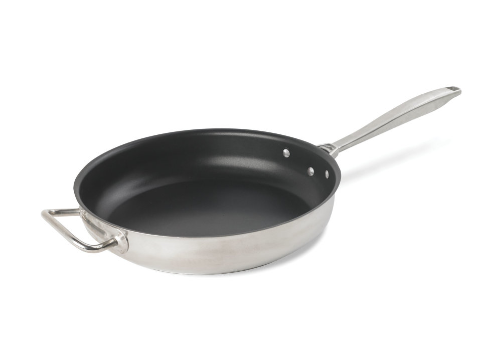 12 ½-inch Intrigue® stainless steel frying pan with Ceramiguard® II nonstick coating