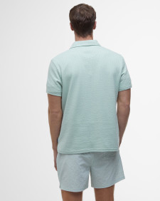 Dymchurch Seersucker Polo Shirt Pale Apple