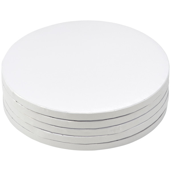 10" Round White Foil Cake Board