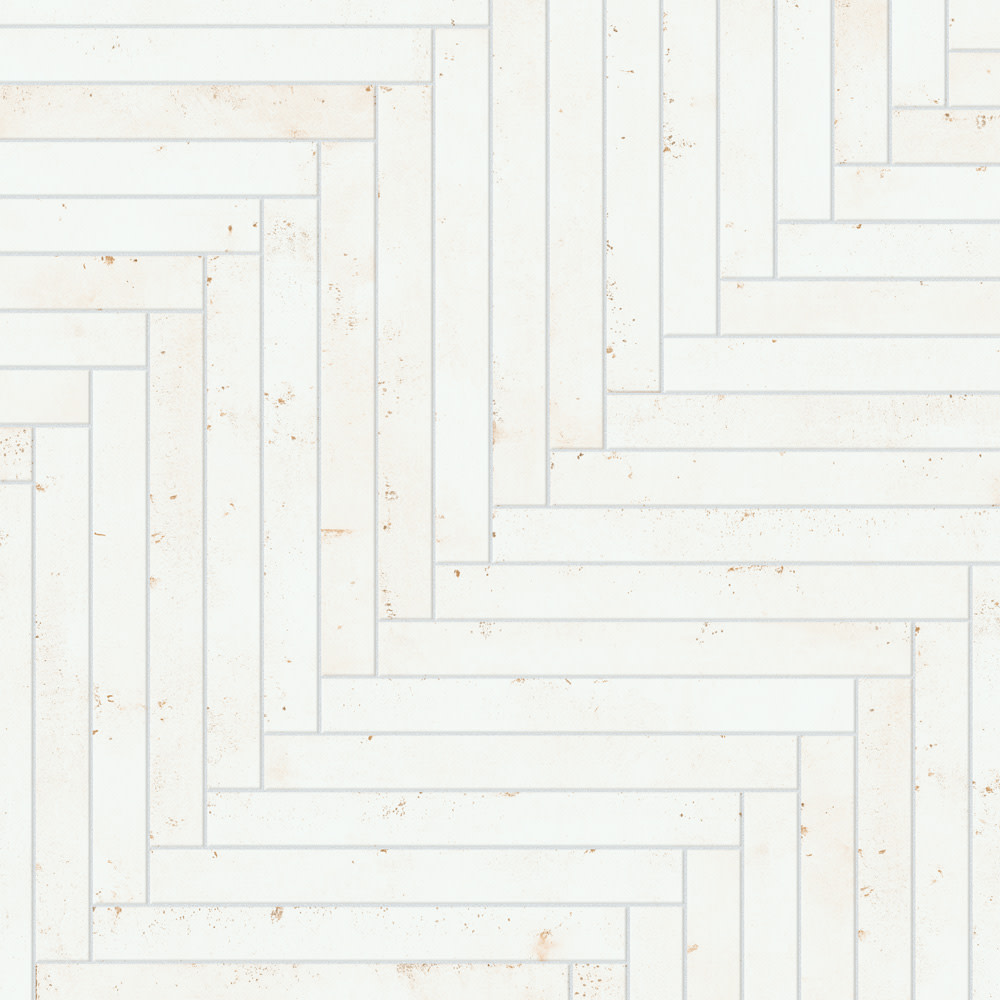 Phoenix Ivory 1-7/8 in. x 17-3/4 in. Porcelain Floor and Wall Tile