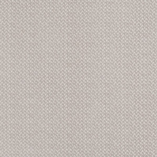 Beige-grey woven fabric with a small chevron/herringbone pattern, lying flat and covering the frame; close-up view with even, soft lighting suggesting a textile swatch or upholstery sample.
