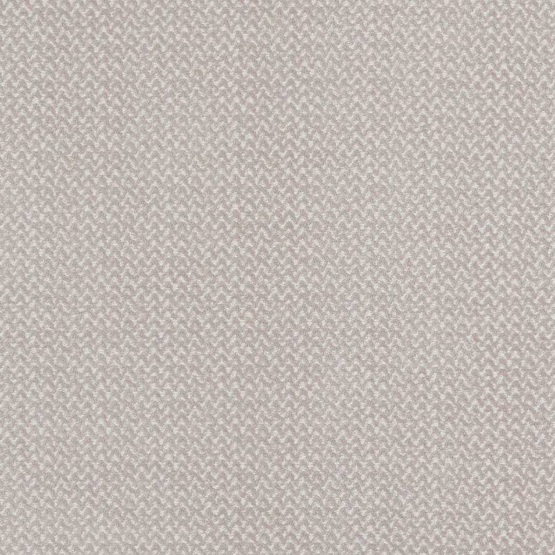 Beige-grey woven fabric with a small chevron/herringbone pattern, lying flat and covering the frame; close-up view with even, soft lighting suggesting a textile swatch or upholstery sample.