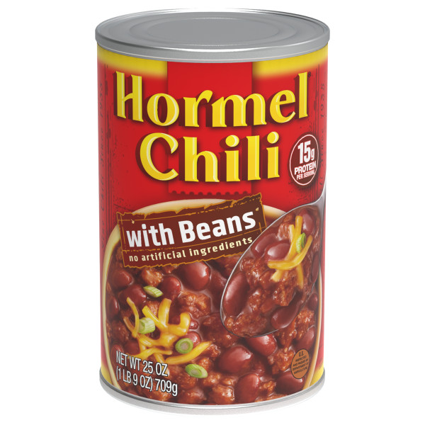 HORMEL(r) Chili W/Beans, 12/7.25oz. . C1C1 - Front Center In Package (Hi Res)