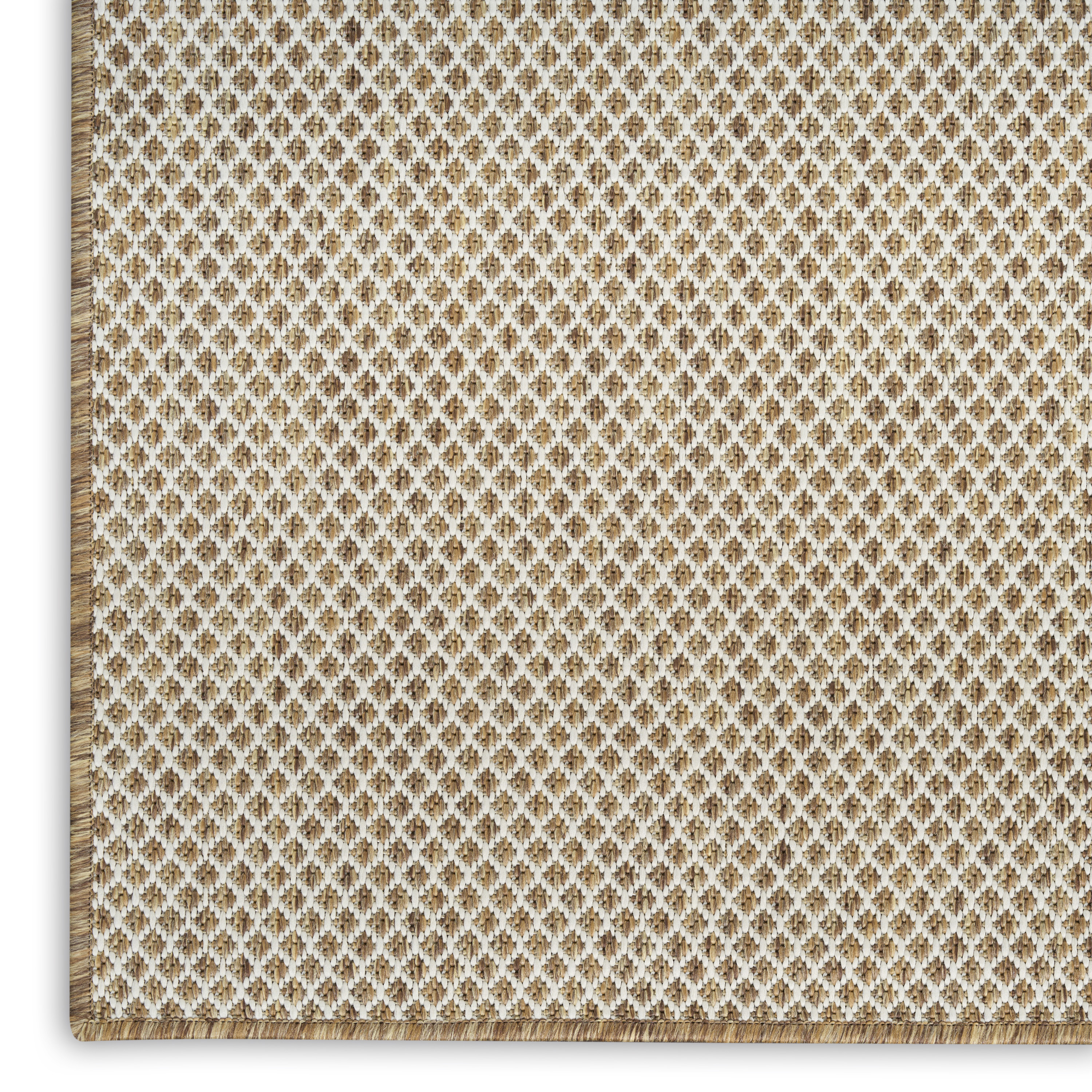 Nourison Courtyard 2'2" x 10' Jute Ivory Modern Rug