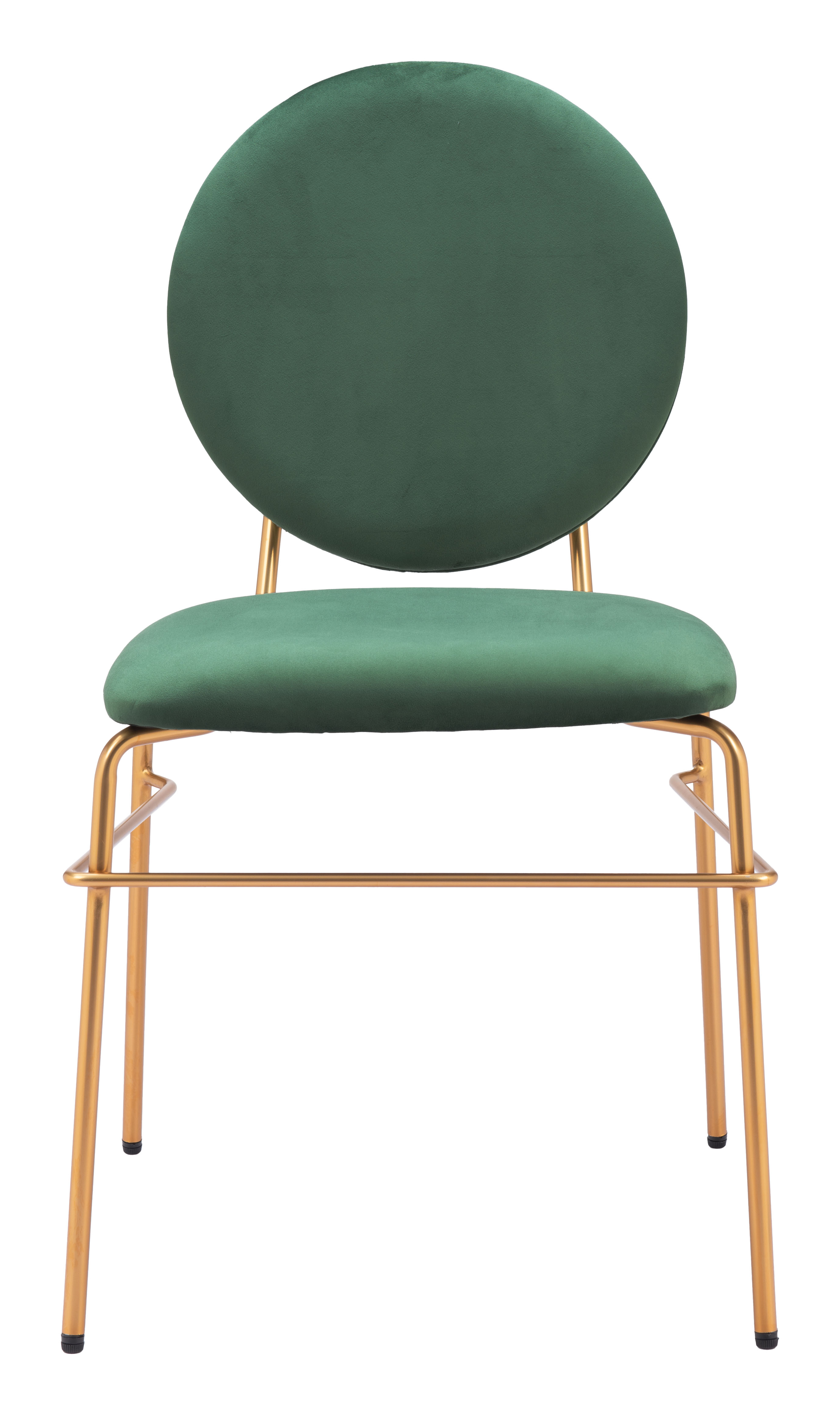 Odessa Dining Chair (Set of 2) Green & Gold product image
